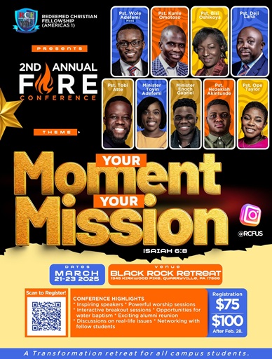 2nd Annual FIRE Conference — Your Moment, Your Mission flyer